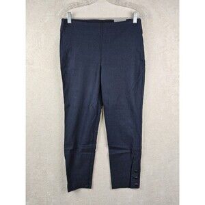 Van Heusen Women's Stretch Pull On Straight Fit  Crop Navy Pants Size 4